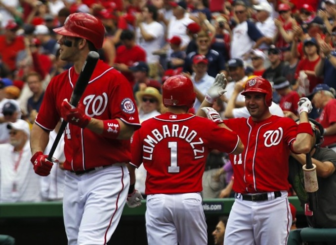 Lombardozzi & Harper Hittin' Homers.