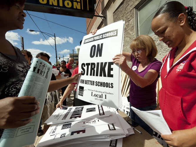 Chicago Teachers Rally Together To Strike!